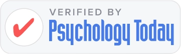 Verified by Psychology Today badge, counsellor directory listing